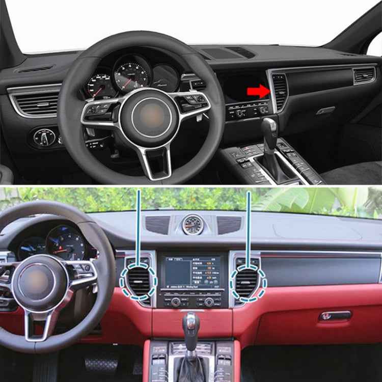 For Porsche Macan Car Middle Air Conditioning Air Outlet Paddle 95B819201B-1, For Porsche Macan Middle