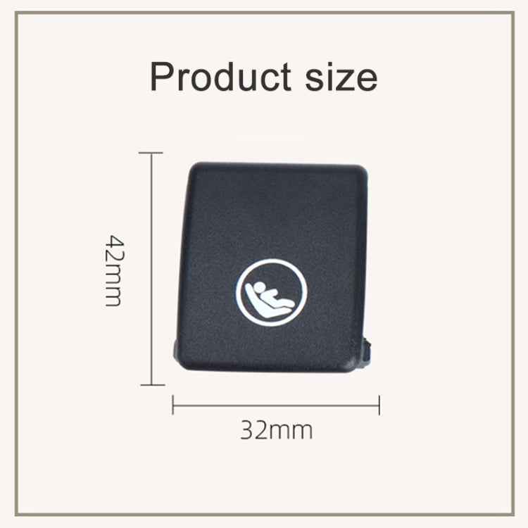 Rear Child Seat Belt Buckle Cover For volvo V90 / S90 / S60 / XC40 / XC60, Left-Drive