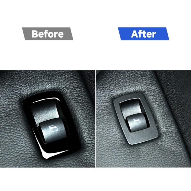 Car Right Drive Window Lift Panel + Start Button Decorative Sticker for BMW X5 E70 2008-2013 / X6 E71 2009-2014, Window Lift Panel, Right