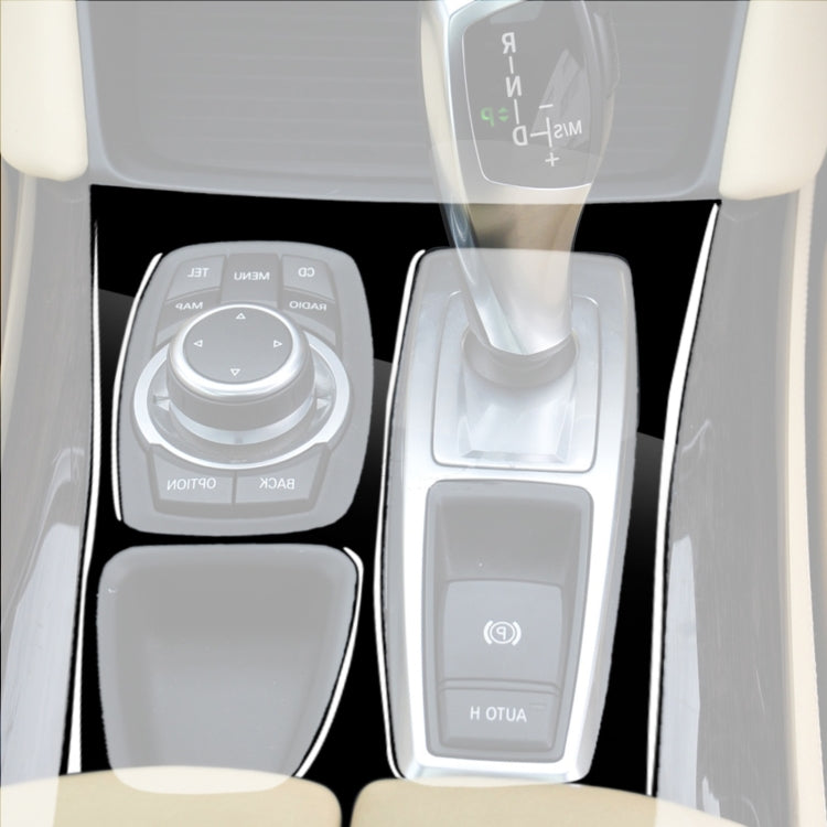 Car Right Drive Gear Panel US Version Decorative Sticker for BMW X5 E70 2008-2013 / X6 E71 2009-2014, For X5 E70 / X6 E71 Ver, Right Drive