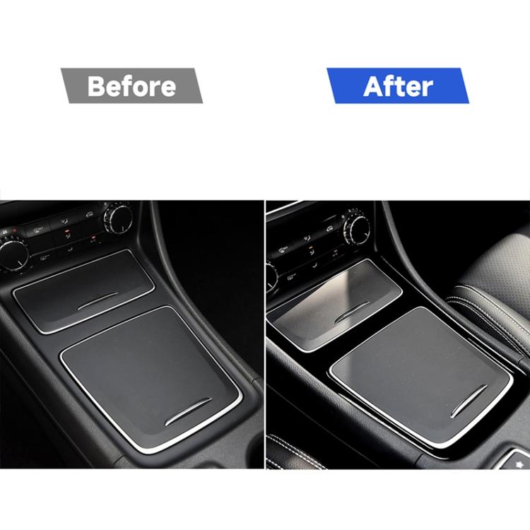 Car Central Control Storage Box Frame Decorative Sticker For Mercedes-Benz A-class 2013-2018 / CLA 2013-2017 / GLA 2015-2018, Left and Right Drive Universal, For A-class 2013-2018, Central Control Frame
