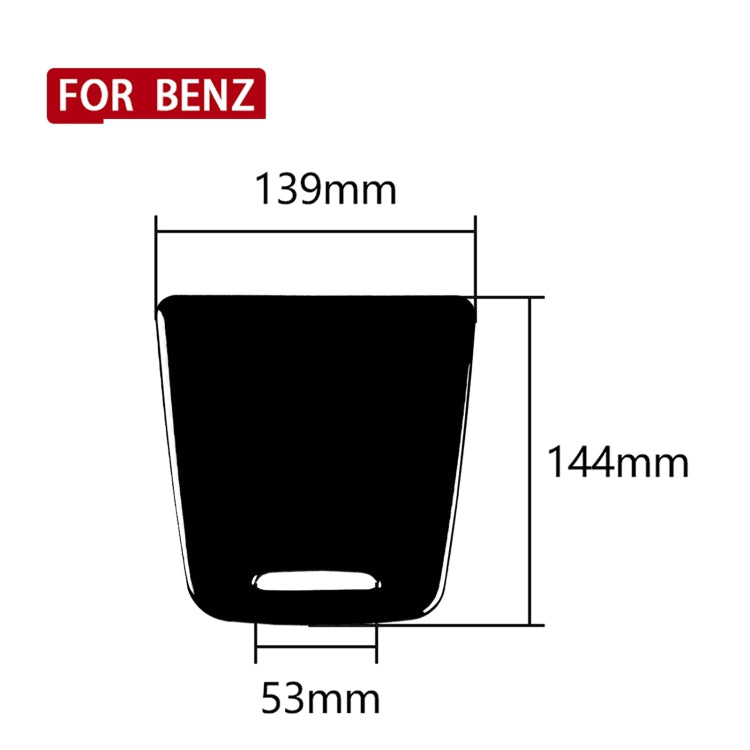 Car Central Storage Box Cover Decorative Sticker For Mercedes-Benz A-class 2013-2018 / CLA 2013-2017 / GLA 2015-2018, Left and Right Drive Universal, For A-class 2013-2018, Storage Box Cover