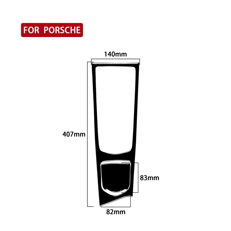 Car Left Drive Central Multimedia Panel Decorative Sticker For Porsche Panamera 2010-2016, For Panamera 2010-2016, Multimedia Panel, Left Drive