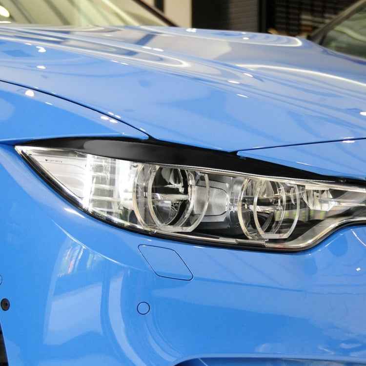 Pair Car Lamp Eyebrow Soft Decorative Sticker for BMW 4 Series F32/F33/F36 2012-2017, M3 F80 & M4 F82/F83 2014-2016