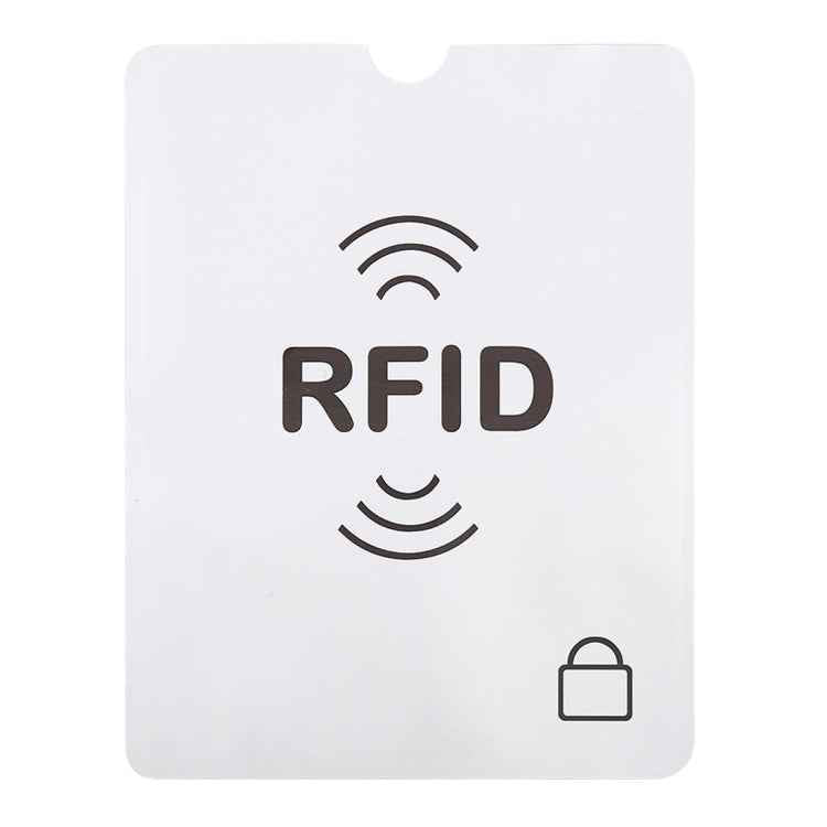 100pcs Aluminum Foil Anti Theft RFID Blocking Sleeve Passport Passbook Protector, Size: 13.5*10.5cm, RFID 100pcs