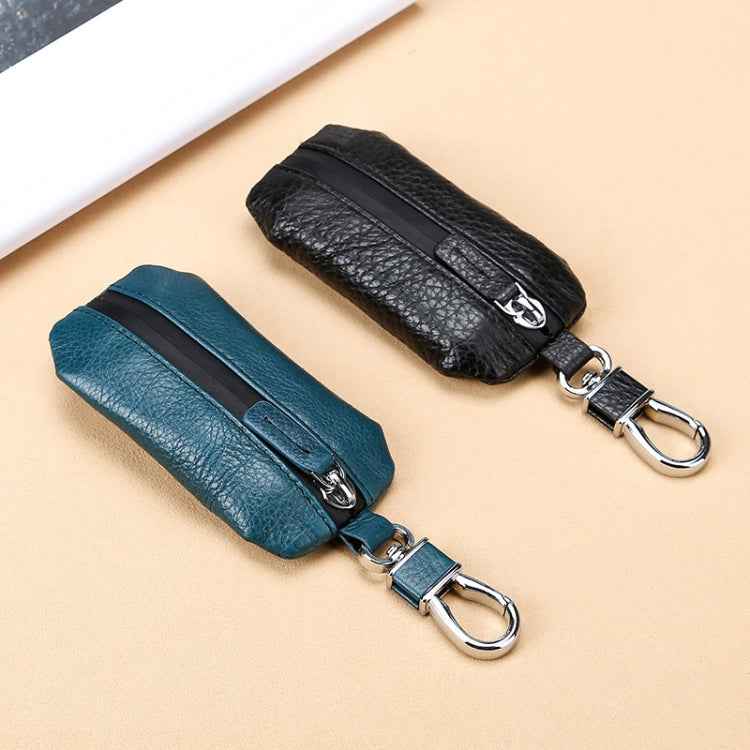 TP-9016 Litchi Texture Waterproof Zipper Car Key Bag