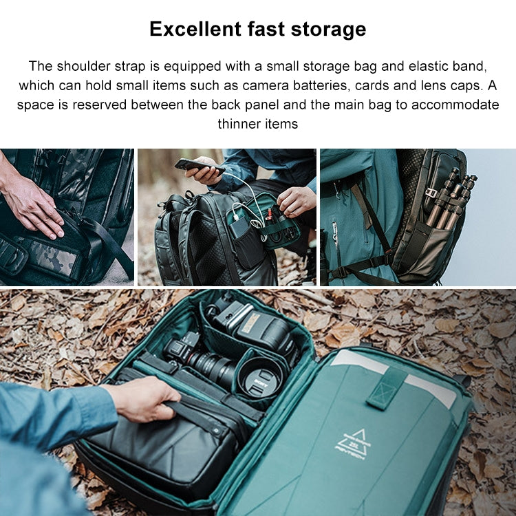 PGYTECH P-CB-020 2 in 1 Waterproof Shockproof Outdoor Dual Shoulders Backpack + Single Shoulder Bag, P-CB-020