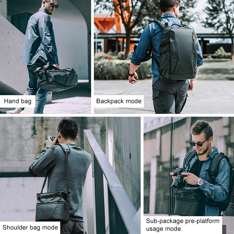 PGYTECH P-CB-020 2 in 1 Waterproof Shockproof Outdoor Dual Shoulders Backpack + Single Shoulder Bag, P-CB-020
