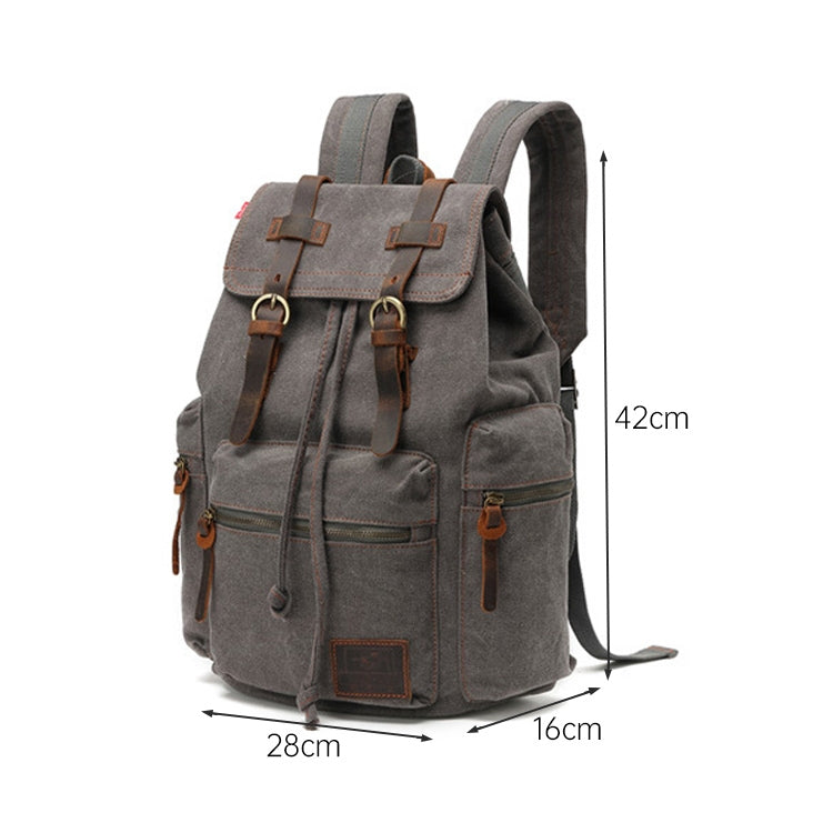 AUGUR 1039 Men Retro Canvas Backpack Shoulders Laptop Bag, 1039