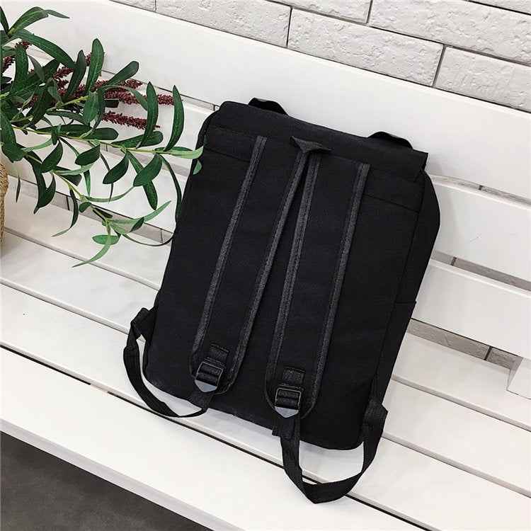 Cat Shape Leisure Fashion Canvas Double Shoulders Bag Backpack