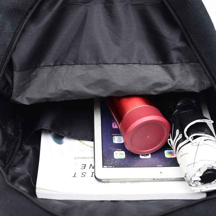 Cat Shape Leisure Fashion Canvas Double Shoulders Bag Backpack