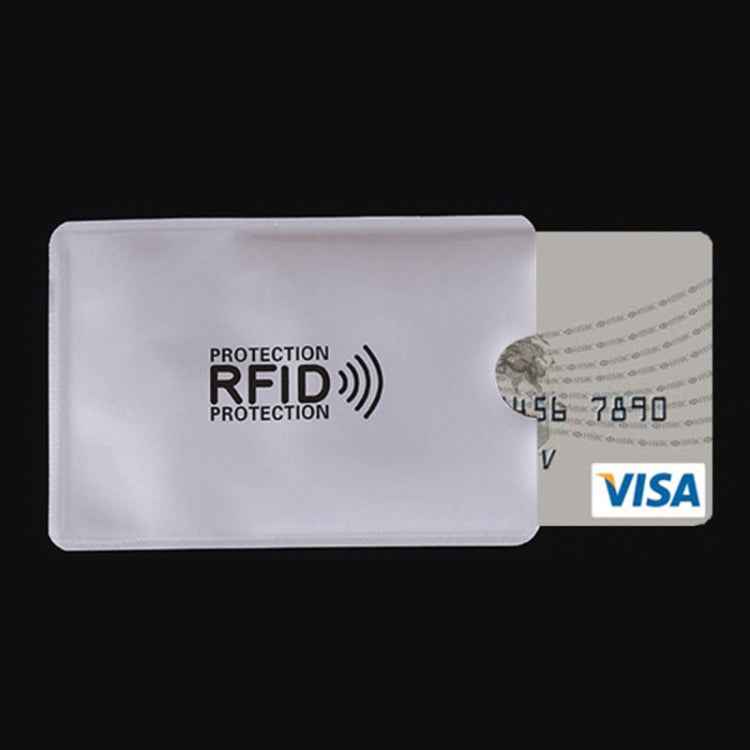 Aluminum Foil RFID Blocking Credit Card ID Bank Card Case Card Holder Cover, Size: 9.1*6.3cm
