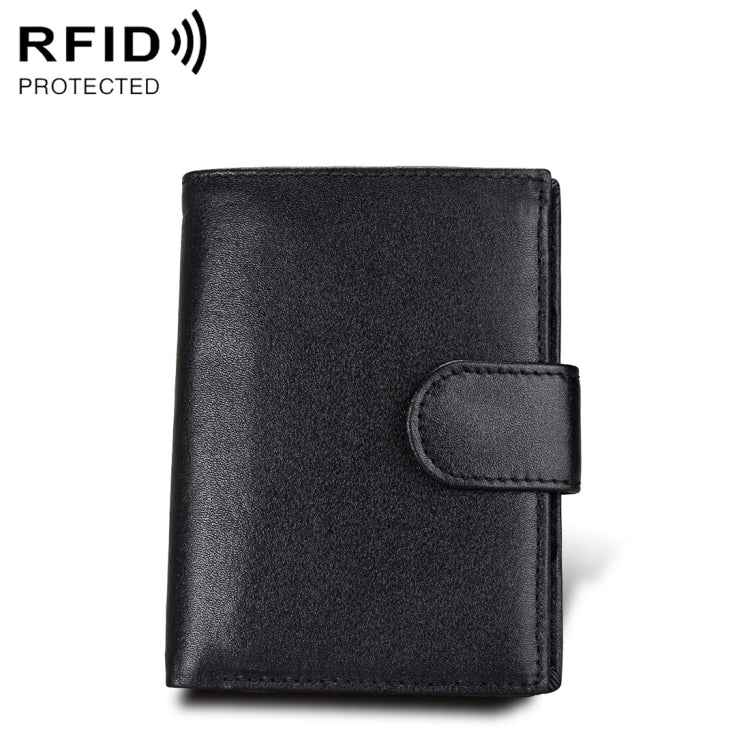 Antimagnet RFID Genuine Leather Wallet / Passport Package / Cowhide Card Slot for man