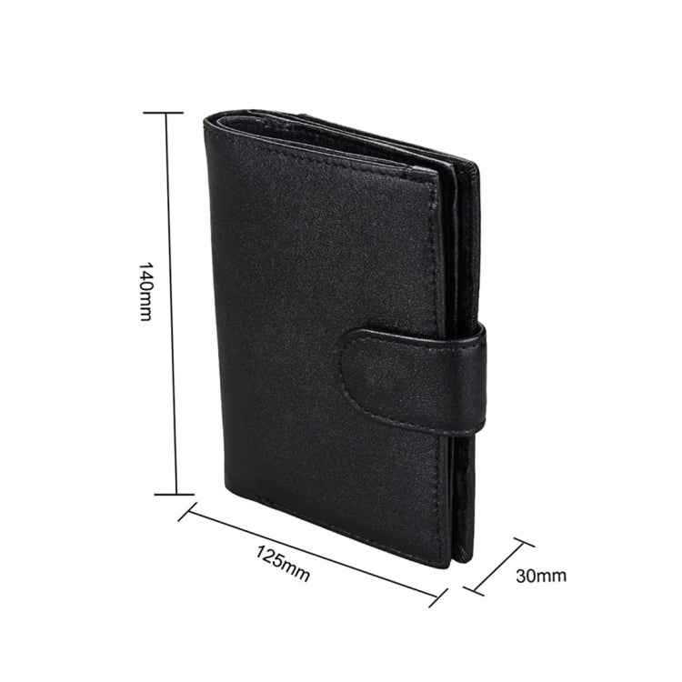Antimagnet RFID Genuine Leather Wallet / Passport Package / Cowhide Card Slot for man