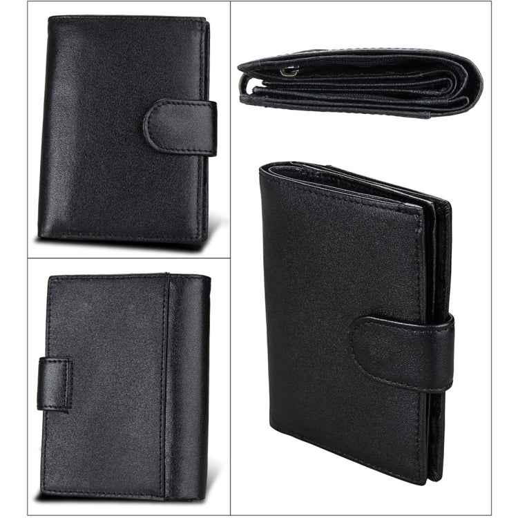 Antimagnet RFID Genuine Leather Wallet / Passport Package / Cowhide Card Slot for man