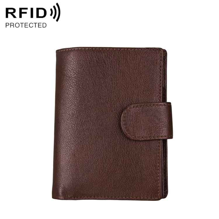 Antimagnet RFID Genuine Leather Wallet / Passport Package / Cowhide Card Slot for man