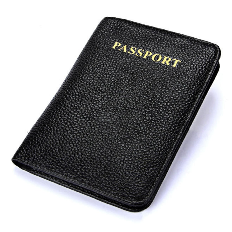 Litchi Texture Multifunctional Genuine Leather Passport Package for travel