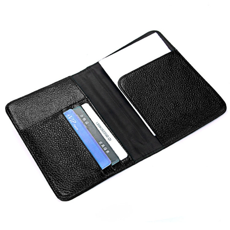 Litchi Texture Multifunctional Genuine Leather Passport Package for travel