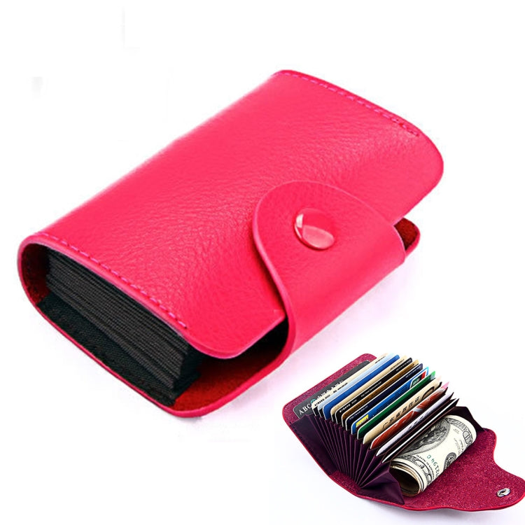 KB39 Simple Fashion Genuine leather Organ Card Bag Candy Color Card Package