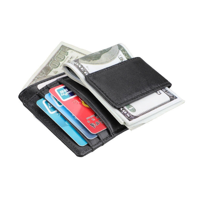 KB80 Antimagnetic RFID Crazy Horse Texture Oil Wax Leather Card Holder Wallet Billfold for Men and Women