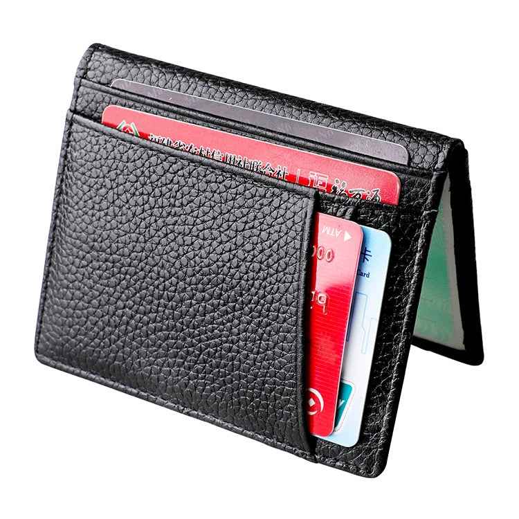 KB173 Ultrathin Litchi Texture Leather Card Holder Certificate Bag