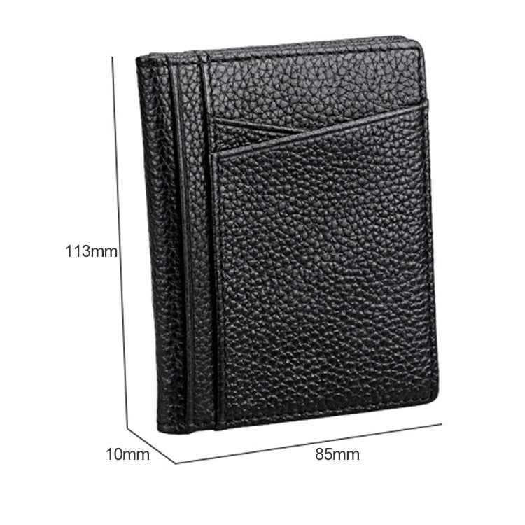 KB173 Ultrathin Litchi Texture Leather Card Holder Certificate Bag