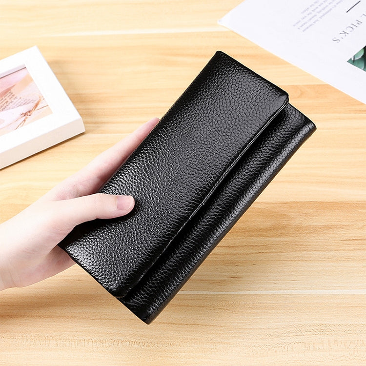 3591C Multi-function Litchi Texture Leather Wallet Large-capacity Purse