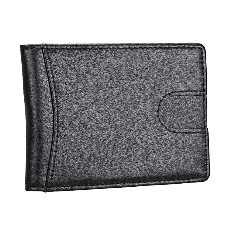 9602 Antimagnetic RFID Mini Crazy Horse Texture Leather Wallet Billfold, 9602