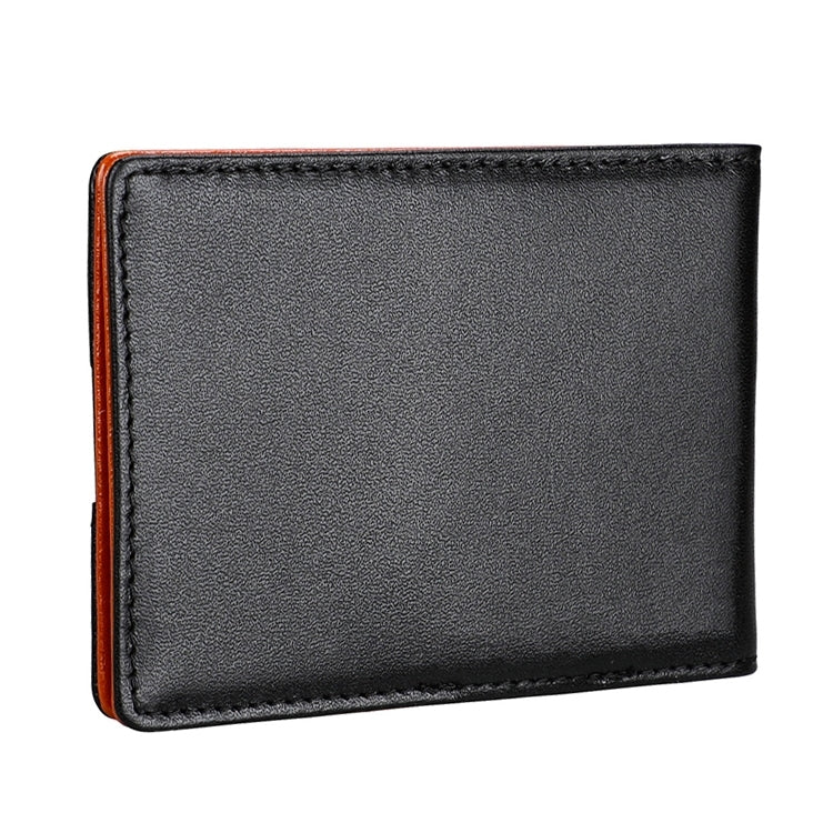 9602 Antimagnetic RFID Mini Crazy Horse Texture Leather Wallet Billfold, 9602