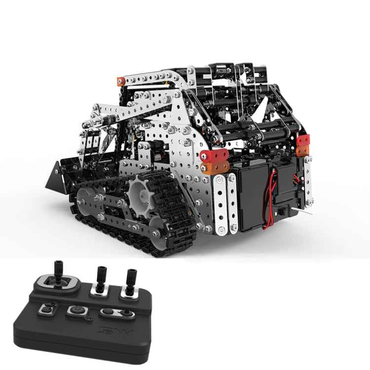 MoFun SW(RC)-008 2.4G Wireless Remote Control 10-channel Caterpillar Forklift Children DIY Stainless Steel Assembled Toy