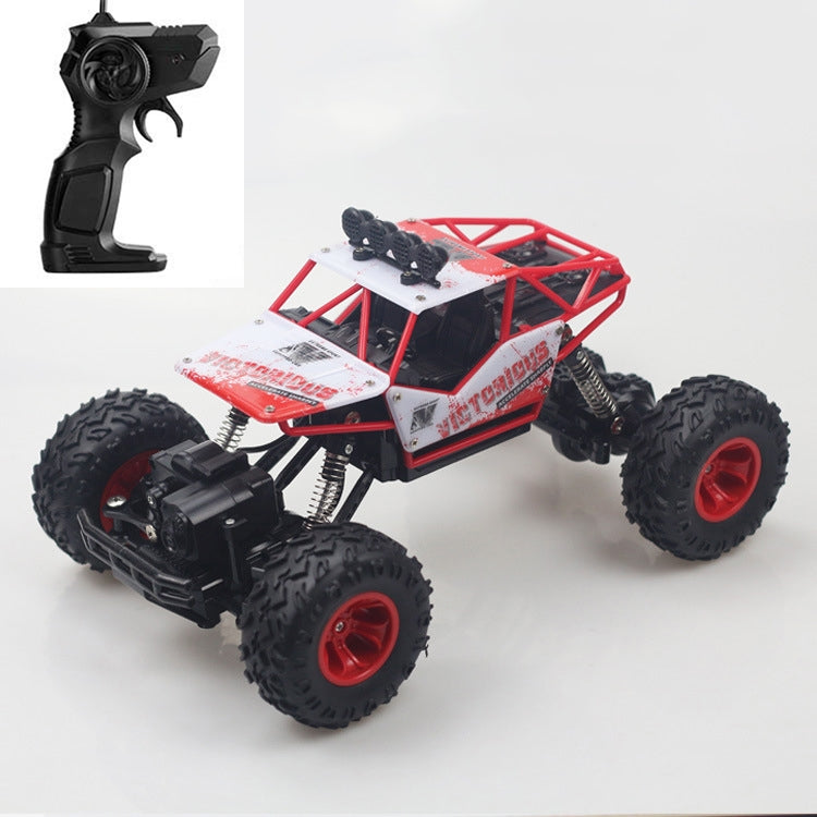 HD6026 1:16 Large Alloy Climbing Car Mountain Cross-country Four-wheel Drive Remote Control Car Toy, Size: 28cm, HD6026 1:16(Black), HD6026 1:16(Blue), HD6026 1:16(Red), HD6026 1:16(Silver)