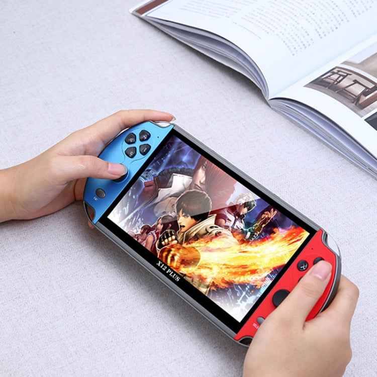 Powkiddy X12 Plus Retro Classic Games Handheld Game Console with 7 inch HD Screen & 16GB Memory, Support MP4 / E-book