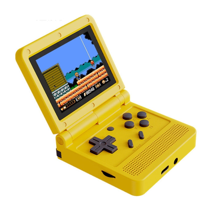 Powkiddy V90 3.0 inch IPS Screen 64-bit Retro Handheld Game Console with 16GB Memory, V90 / Yellow