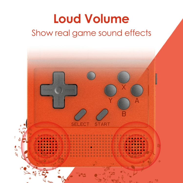 Powkiddy V90 3.0 inch IPS Screen 64-bit Retro Handheld Game Console with 16GB Memory, V90 / Yellow