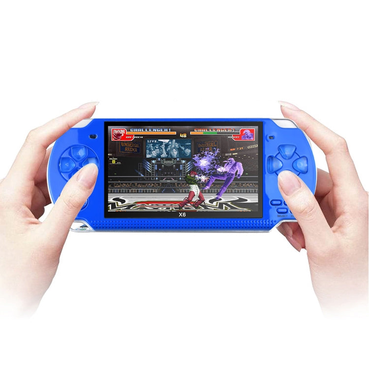 X6 4.3 inch Screen Retro Portable Game Console with 3MP Camera, Built-in 10000 Games, Supports E-book / Recording / Music Playing / Video Playing, X6
