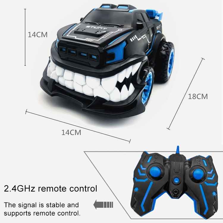 HD885J Devil Tooth Shape 360 Degree Upright Rotation Stunt Remote Control Car Electric Vehicle Toy