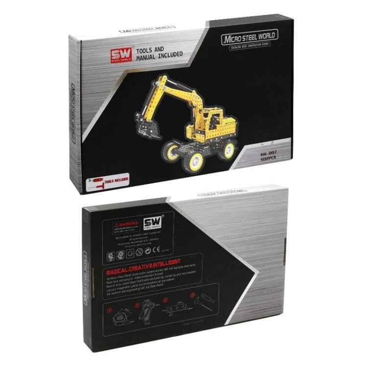 MoFun SW-007 502 PCS DIY Stainless Steel Excavator Assembling Blocks, SW-007 Excavator