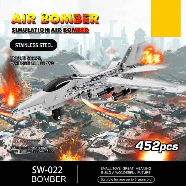 MoFun SW-022 DIY Stainless Steel Bombing Plane Assembling Blocks, SW-022 Bombing Plane