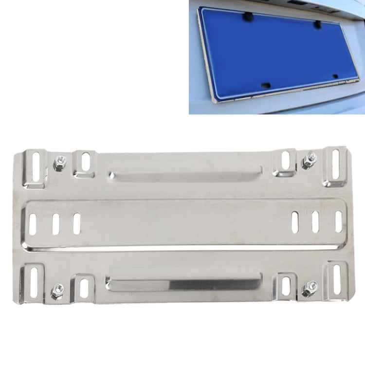 Stainless Steel License Plate Bracket Vehicle License Plate Bracket Bottom Plate Automobile License Plate Conversion Frame, License Plate Bracket2