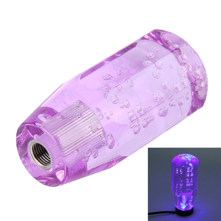 Crystal Car Breathing Racing Dash LED Magic Lamp Gear Head Shift Knob with Base, Size: 10.0 * 4.5 * 3.2 cm(Red and Blue), Size: 10.0 * 4.5 * 3.2 cm(Purple), Size: 10.0 * 4.5 * 3.2 cm(Transparent)