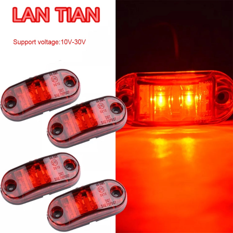 10 PCS 10-30V Car Truck Trailer Piranha LED Side Marker Blinker Lights Bulb, Red Light, 10 PCS Red Light 10-30V