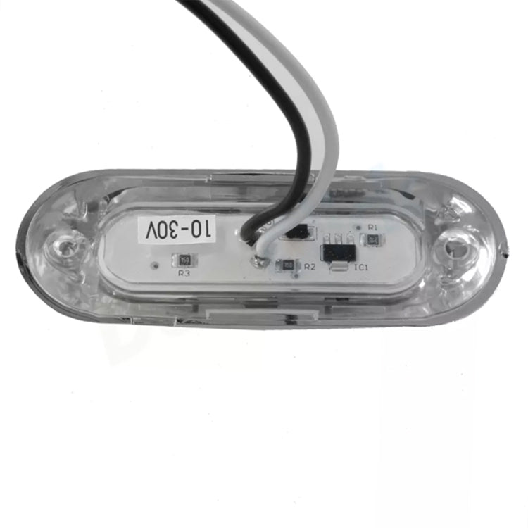 10 PCS DC 10-30V Car Truck Trailer Piranha 3-LED Side Marker Indicator Lights Bulb Lamp, Light Color: White, 10 PCS White Light