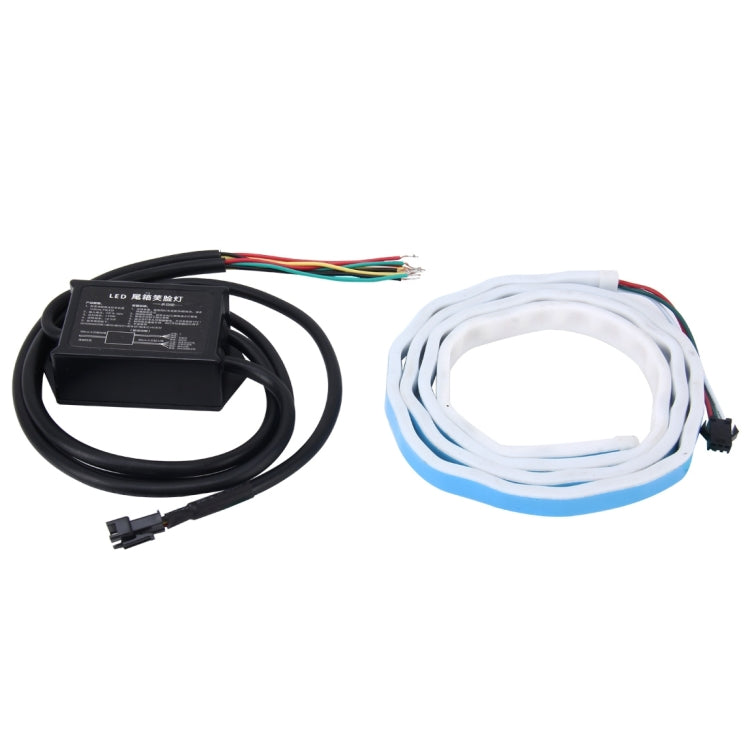 1.5m Car Auto Waterproof Universal Rear Colorful Flowing Light Tail Box Lights Red Light Brake Light Yellow Light Turn Signal Light LED Lamp Strip Tail Decoration, DC 9-36V, 1.5m