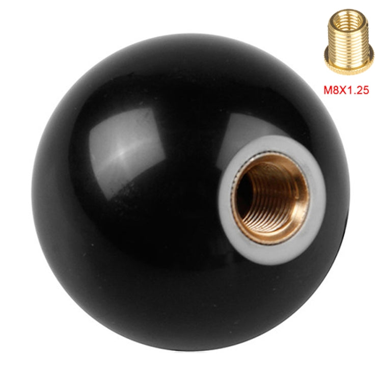 Black 8 Ball Shift Knob for Automatic Gear Shifer, Adapter Size: M8 x 1.25, Size: M8 x 1.25