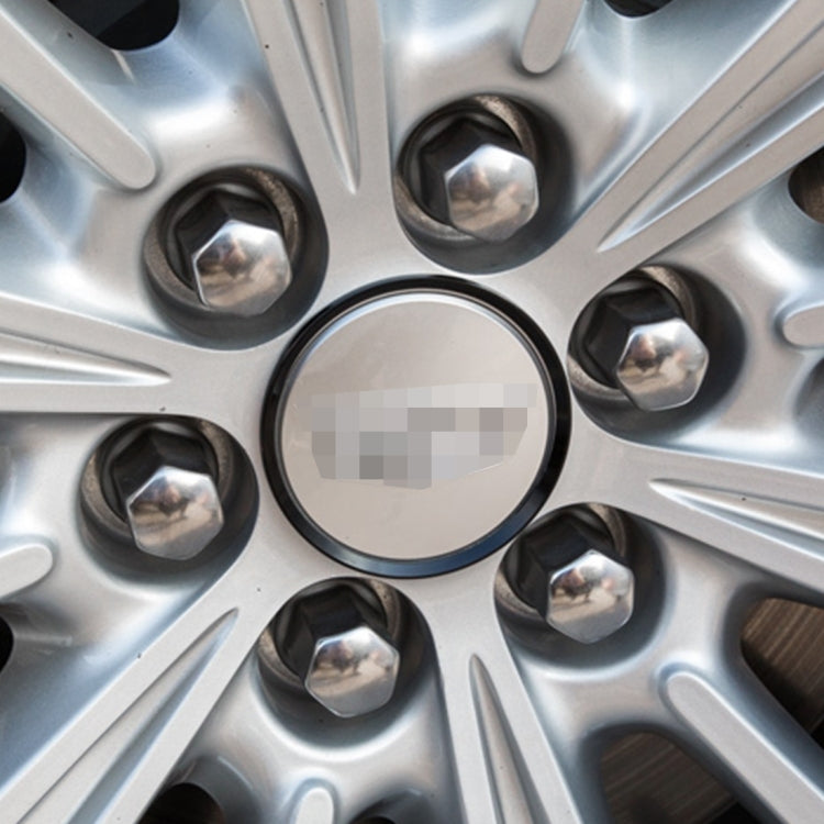 4 PCS Car Aluminum Wheel Hub Deroration Ring For Cadillac