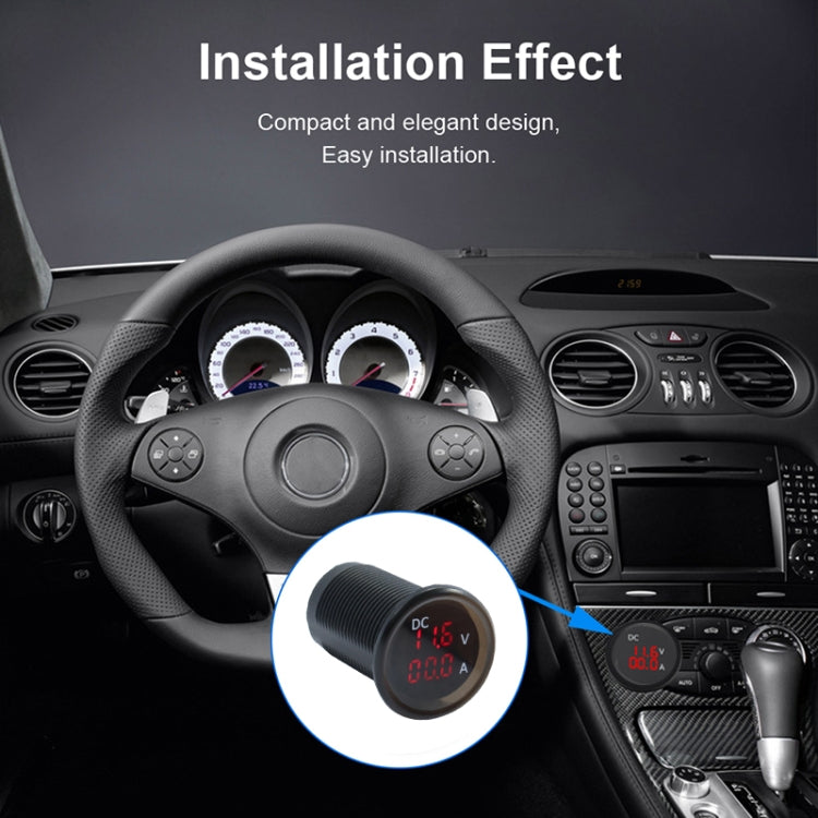 B3613 IP67 Waterproof Car Modification 4.5-30V Voltmeter + Ammeter