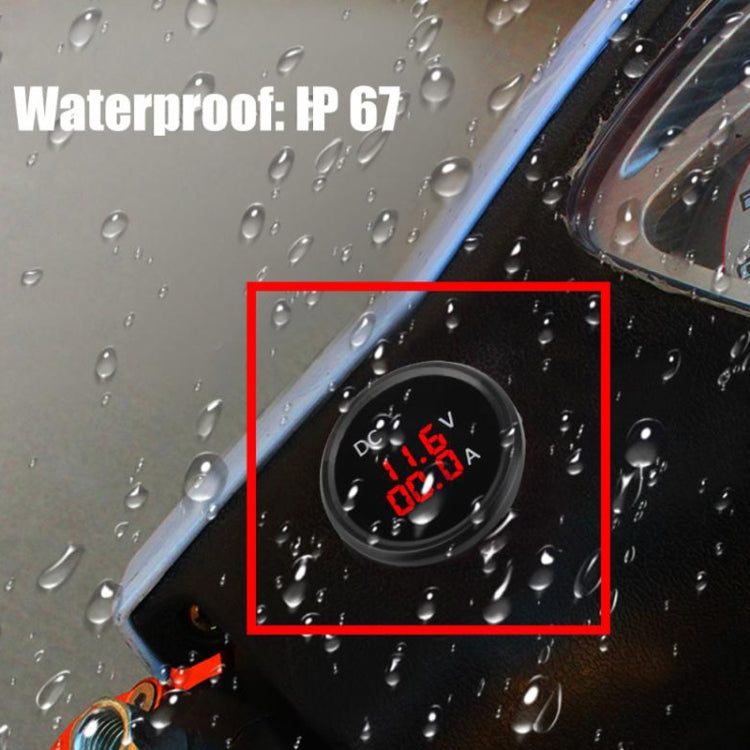 B3613 IP67 Waterproof Car Modification 4.5-30V Voltmeter + Ammeter