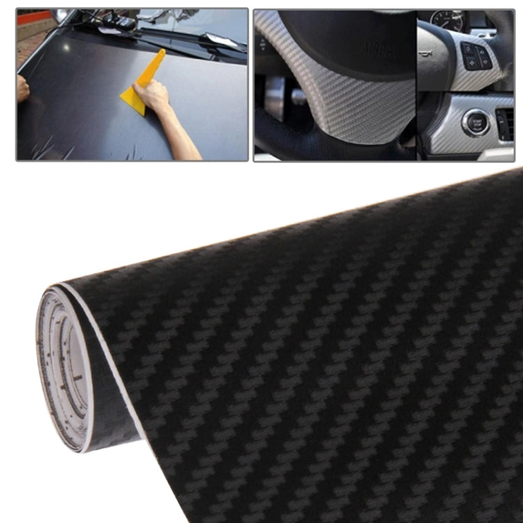 Car Decorative 3D Carbon Fiber PVC Sticker, Size: 152cm x 50cm