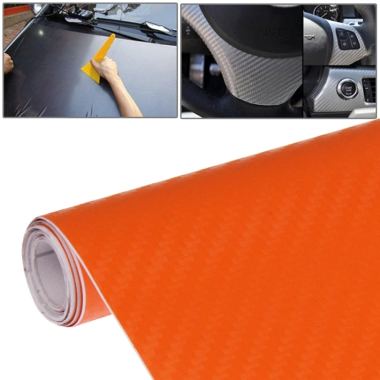 Car Decorative 3D Carbon Fiber PVC Sticker, Size: 152cm x 50cm