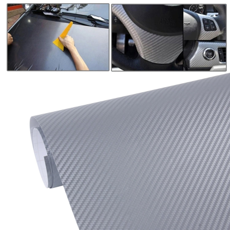 Car Decorative 3D Carbon Fiber PVC Sticker, Size: 152cm x 50cm
